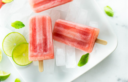 Watermelon Mint Ice Popsicles Recipe